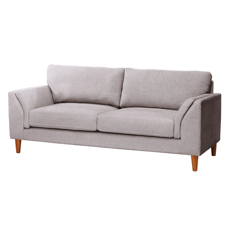 SOFA LATAM HOME MILAN 3 CUERPOS LINO GRIS OSCURO CON RESORTES POCKET - 2