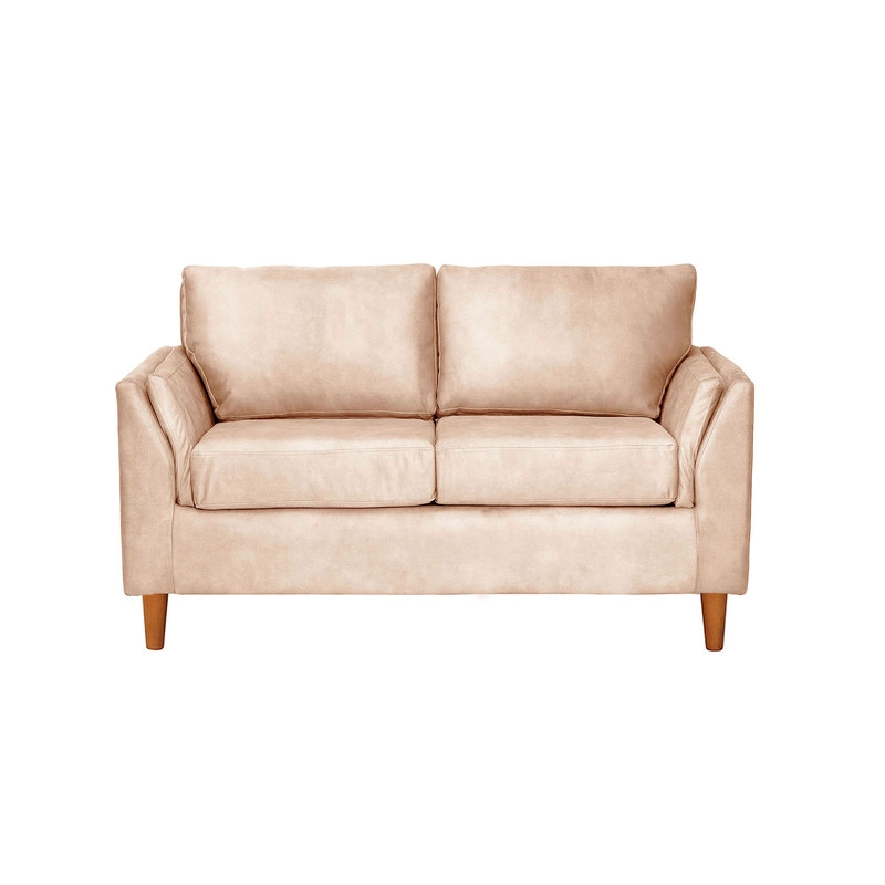 SOFA LATAM HOME MILAN 2 CUERPOS CUERO KENTUCKY BEIGE CON RESORTES POCKET - 3