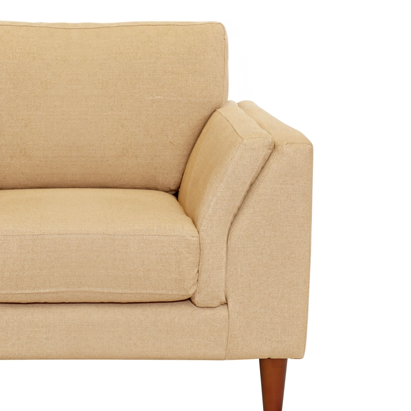 SOFA LATAM HOME MILAN 1 CUERPO LINO BEIGE CON RESORTES POCKET NATURAL - 3