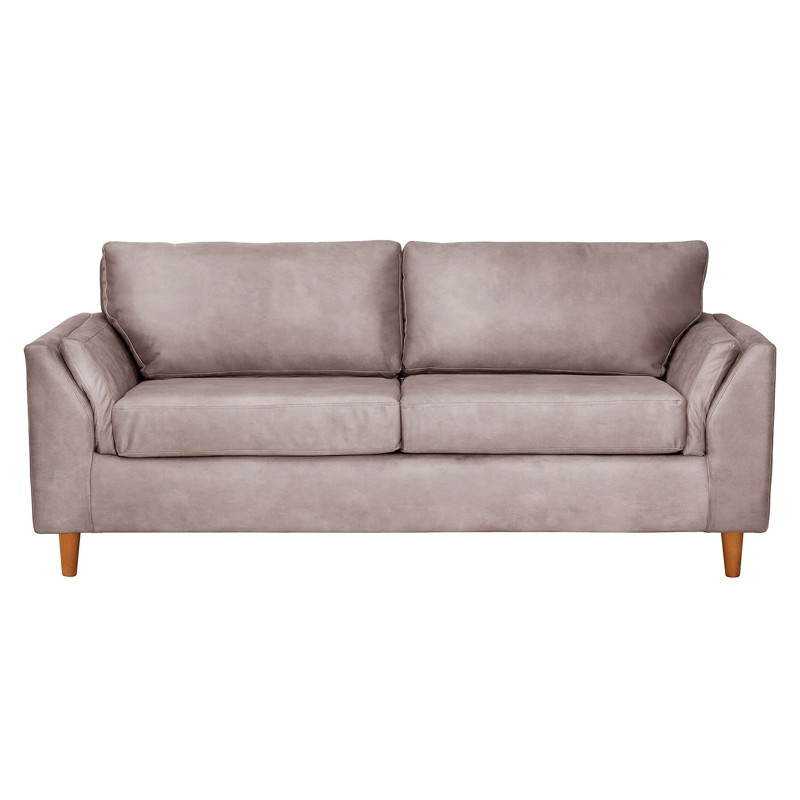 SOFA LATAM HOME MILAN 3 CUERPOS CUERO KENTUCKY GRIS CON RESORTES POCKET - 3