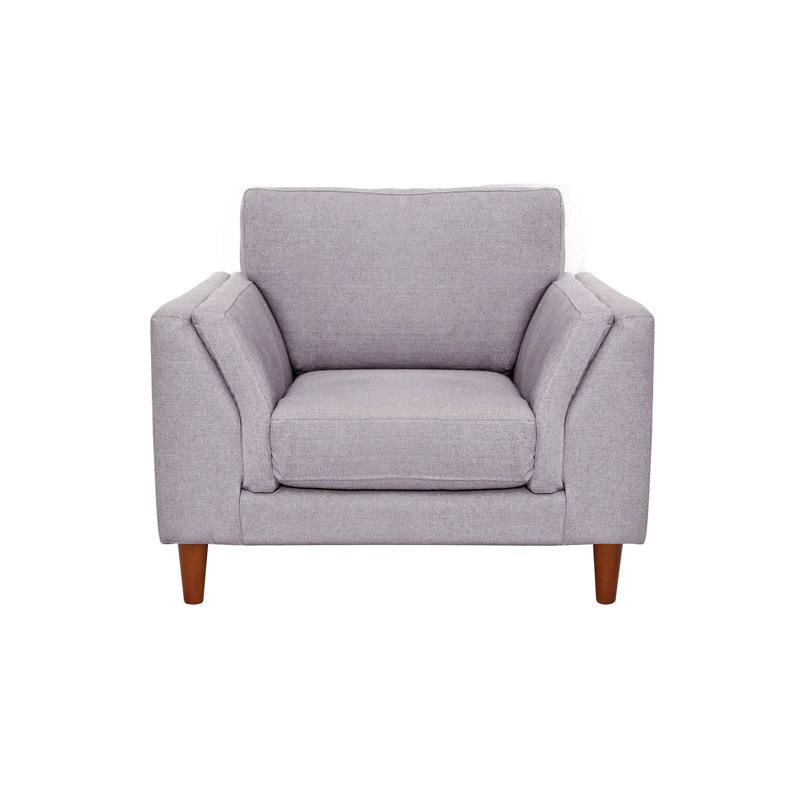 SOFA LATAM HOME MILAN 1 CUERPO LINO GRIS CLARO CON RESORTES POCKET - 1