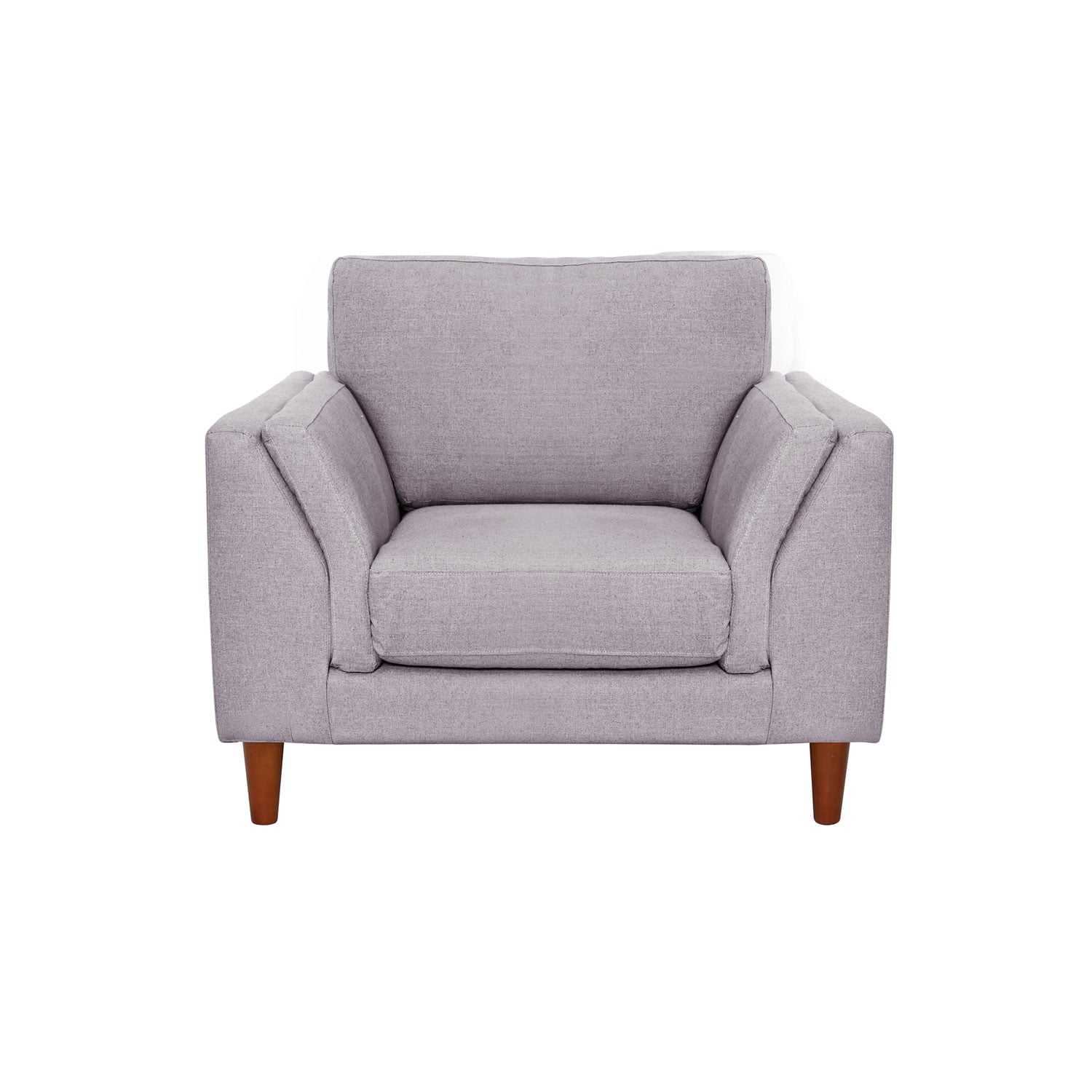 SOFA LATAM HOME MILAN 1 CUERPO LINO GRIS CLARO CON RESORTES POCKET - 1