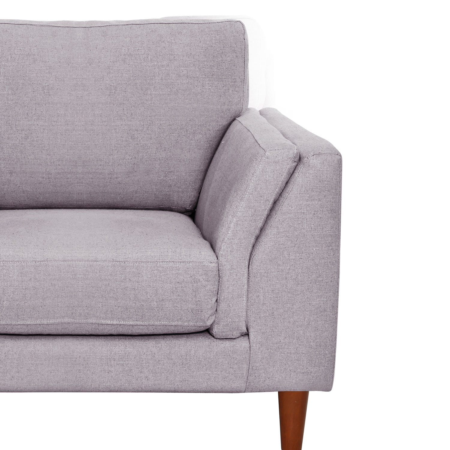 SOFA LATAM HOME MILAN 1 CUERPO LINO GRIS CLARO CON RESORTES POCKET - 3