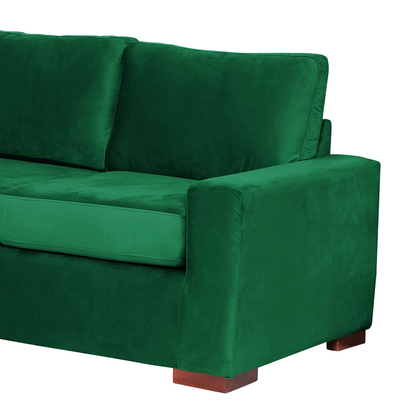 SECCIONAL LATAM HOME LIVORNO IZQUIERDO 3 CUERPOS VERDE TELA VELVET - 8
