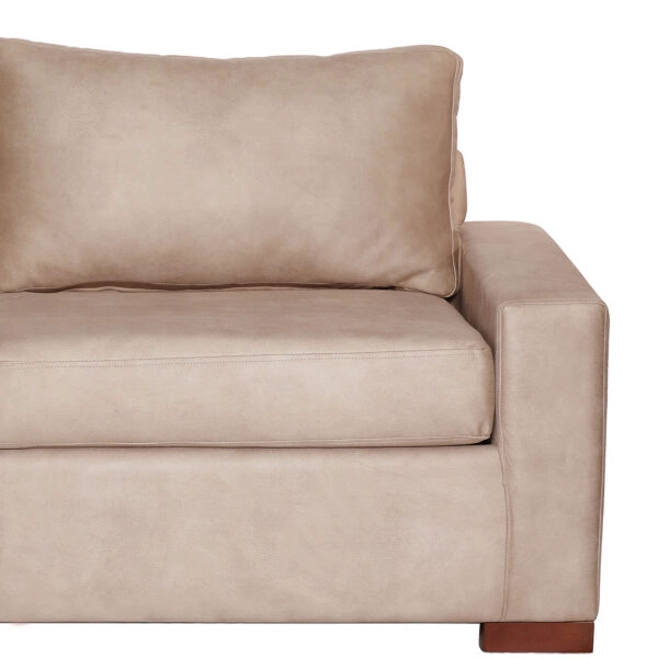 SOFA LATAM HOME LIVORNO 3 CUERPOS CUERO KENTUCKY BEIGE - 4