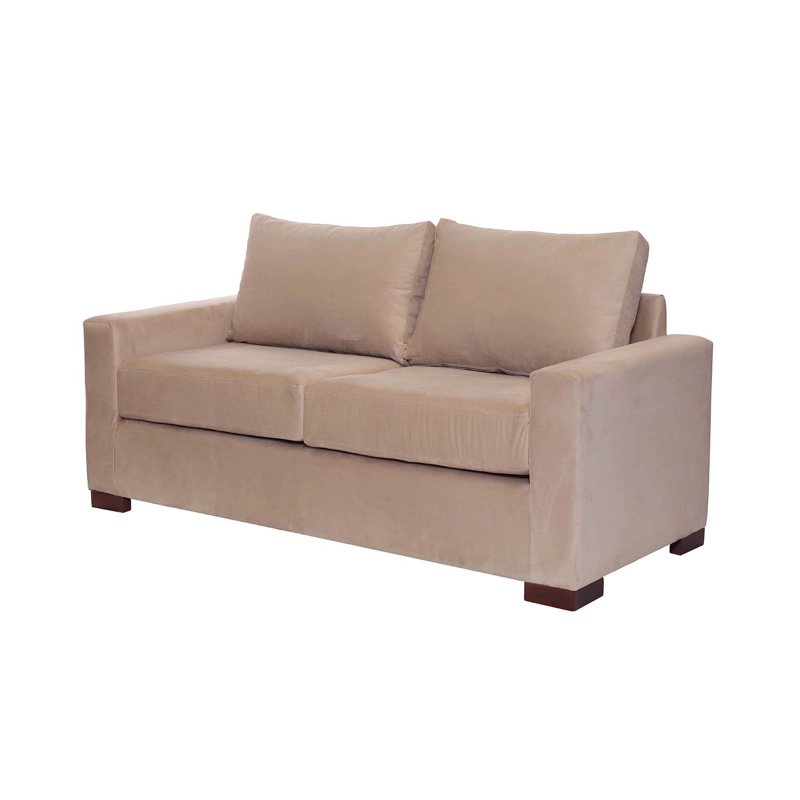 SOFA LATAM HOME LIVORNO 2 CUERPOS BEIGE TELA VELVET - 2