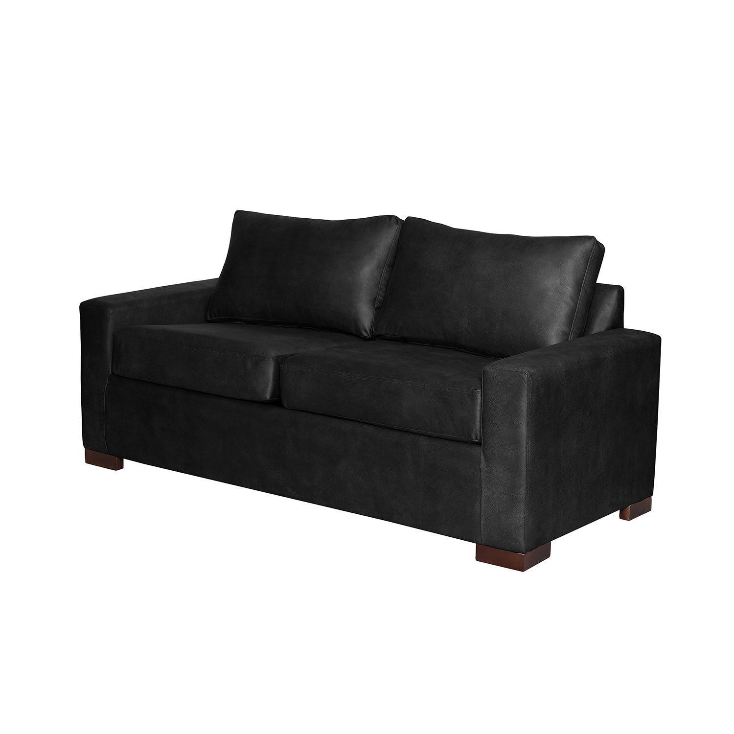 SOFA LATAM HOME LIVORNO 2 CUERPOS CUERO KENTUCKY NEGRO - 3