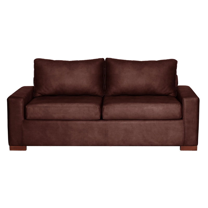 SOFA LATAM HOME LIVORNO 3 CUERPOS CUERO KENTUCKY CAFÉ MORO - 2