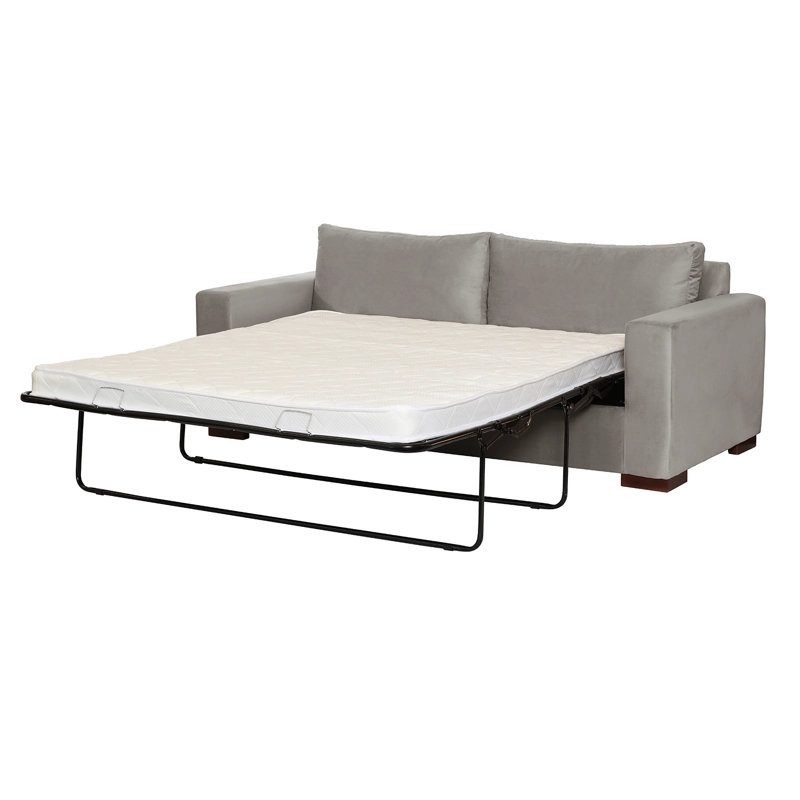 SOFA CAMA LATAM HOME LIVORNO 3 CUERPOS GRIS TELA VELVET 2PL - 3