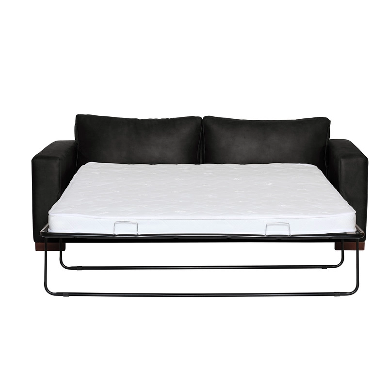 SOFA CAMA LATAM HOME LIVORNO 3 CUERPOS CUERO KENTUCKY NEGRO 2PL - 2