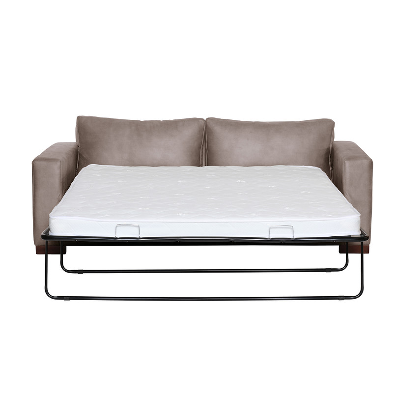 SOFA CAMA LATAM HOME LIVORNO 3 CUERPOS CUERO KENTUCKY GRIS 2PL - 2