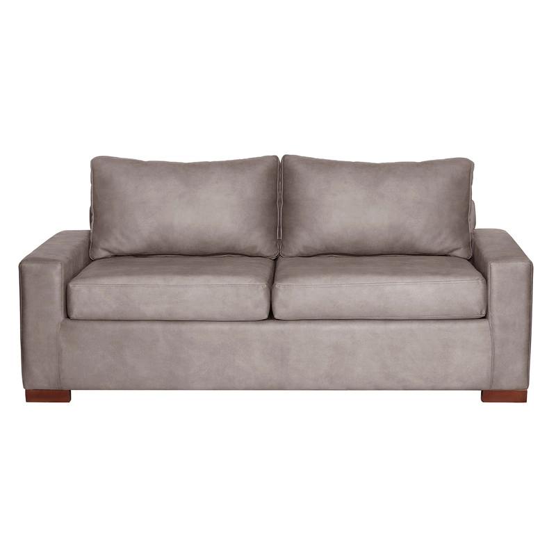 SOFA CAMA LATAM HOME LIVORNO 3 CUERPOS CUERO KENTUCKY GRIS 2PL - 8