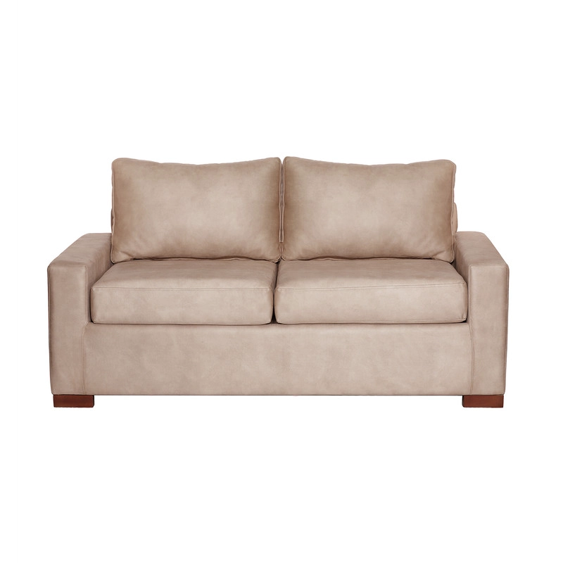 SOFA LATAM HOME LIVORNO 2 CUERPOS CUERO KENTUCKY BEIGE - 6