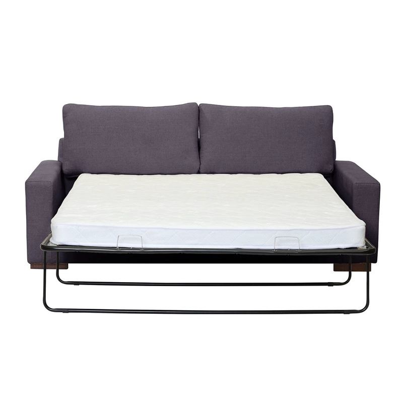 SOFA CAMA LATAM HOME LIVORNO 3 CUERPOS LINO GRIS OSCURO 2PL - 2