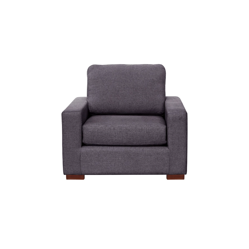 SOFA LATAM HOME LIVORNO 1 CUERPO LINO GRIS OSCURO - 1