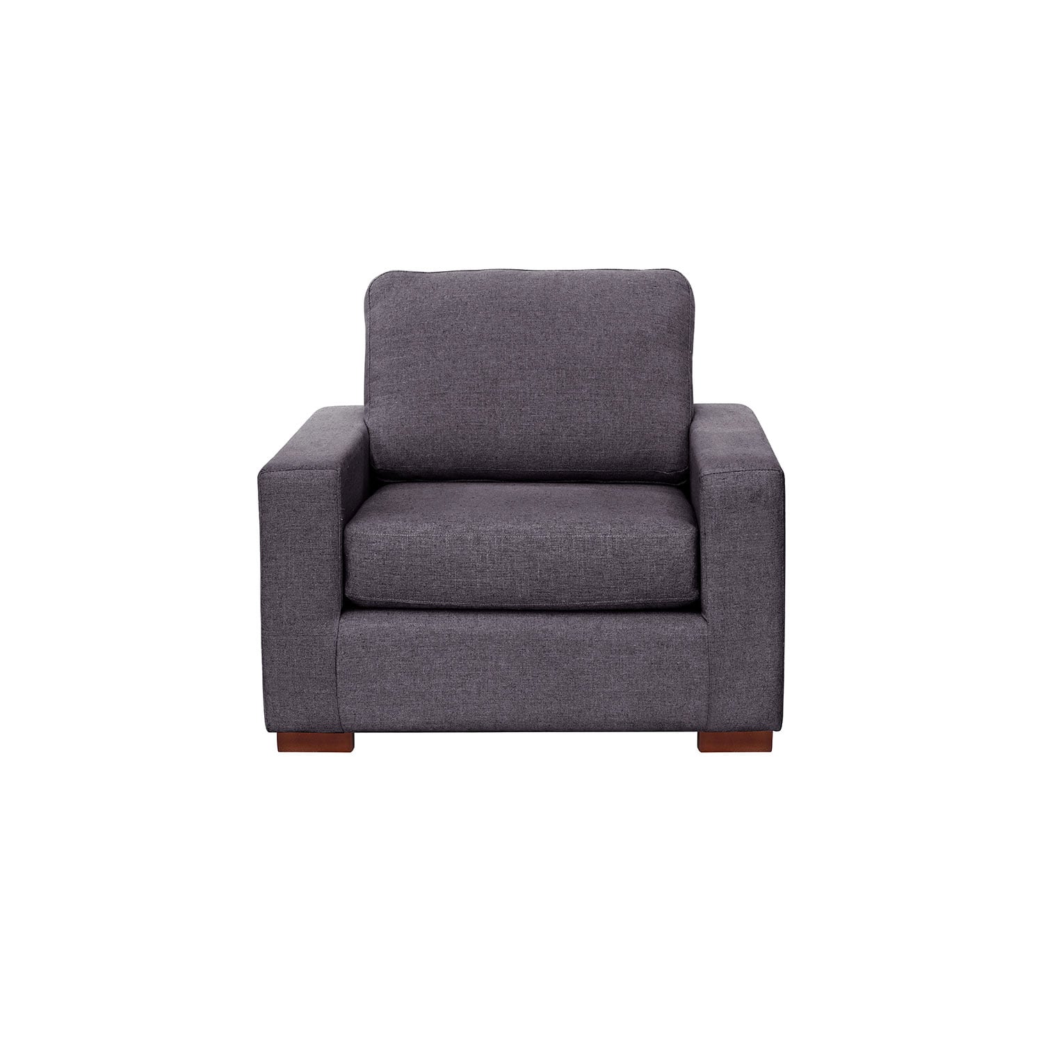 SOFA LATAM HOME LIVORNO 1 CUERPO LINO GRIS OSCURO - 1