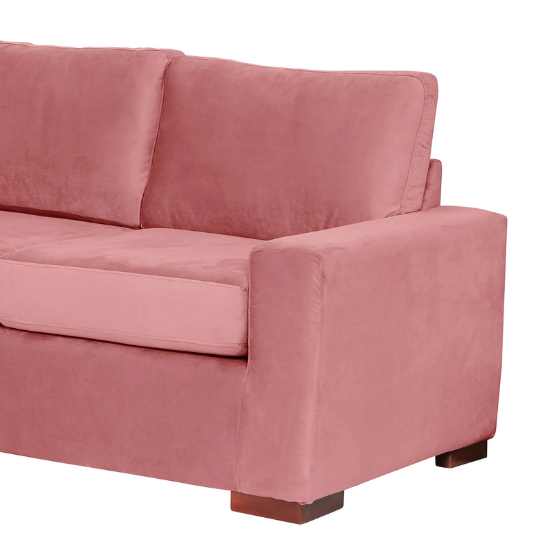 SECCIONAL LATAM HOME LIVORNO IZQUIERDO 3 CUERPOS PALO ROSA TELA VELVET - 8