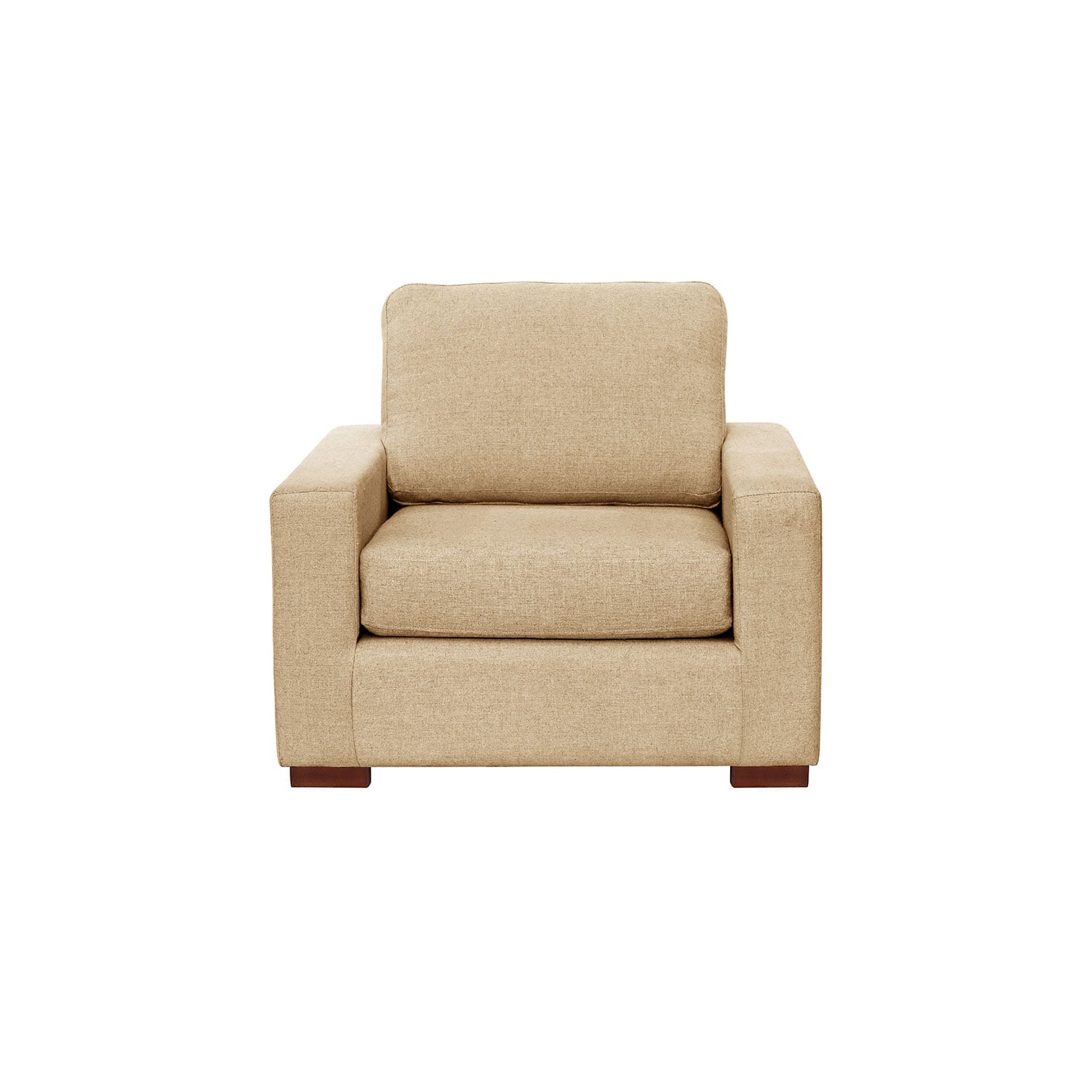 SOFA LATAM HOME LIVORNO 1 CUERPO LINO BEIGE NATURAL - 1