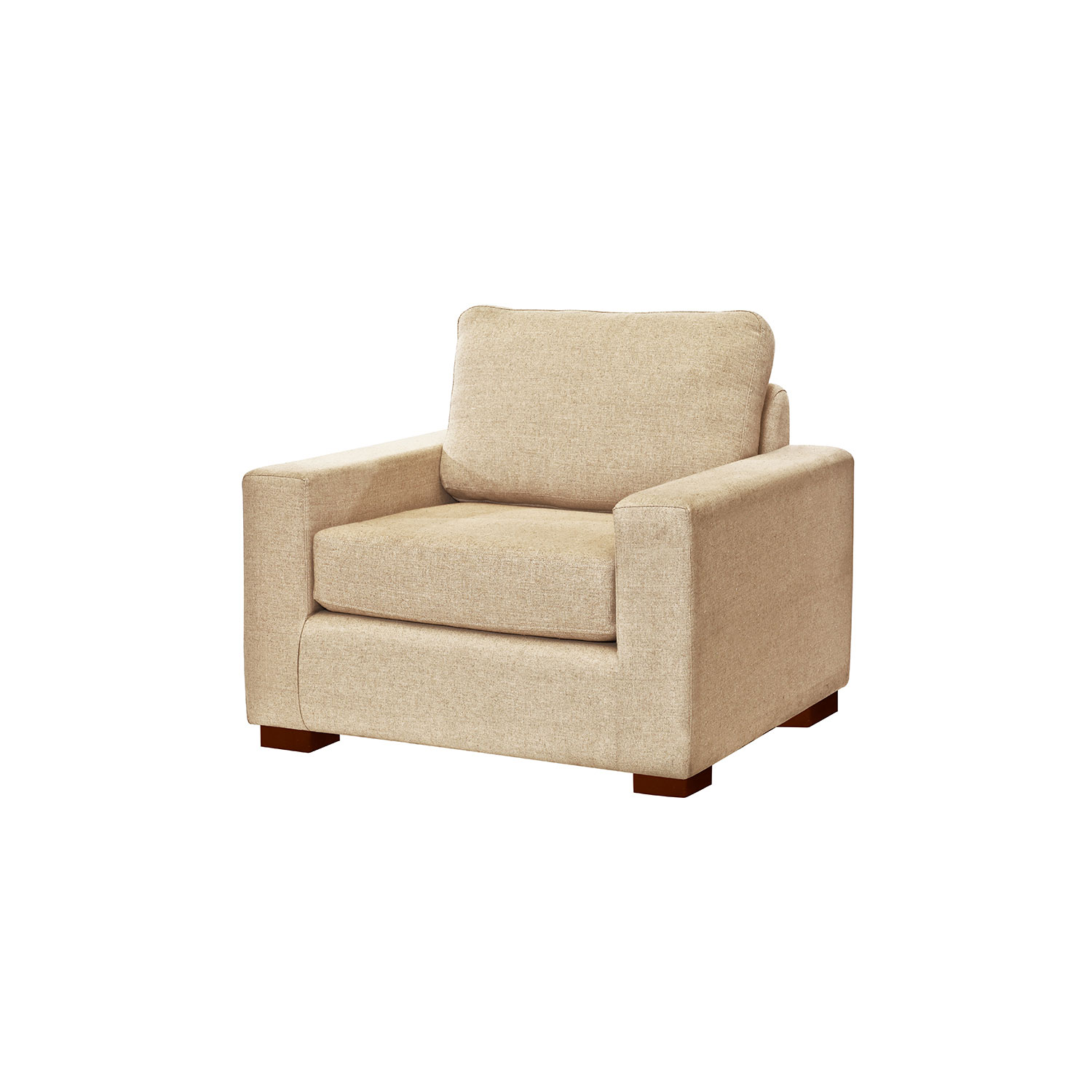 SOFA LATAM HOME LIVORNO 1 CUERPO LINO BEIGE NATURAL - 2