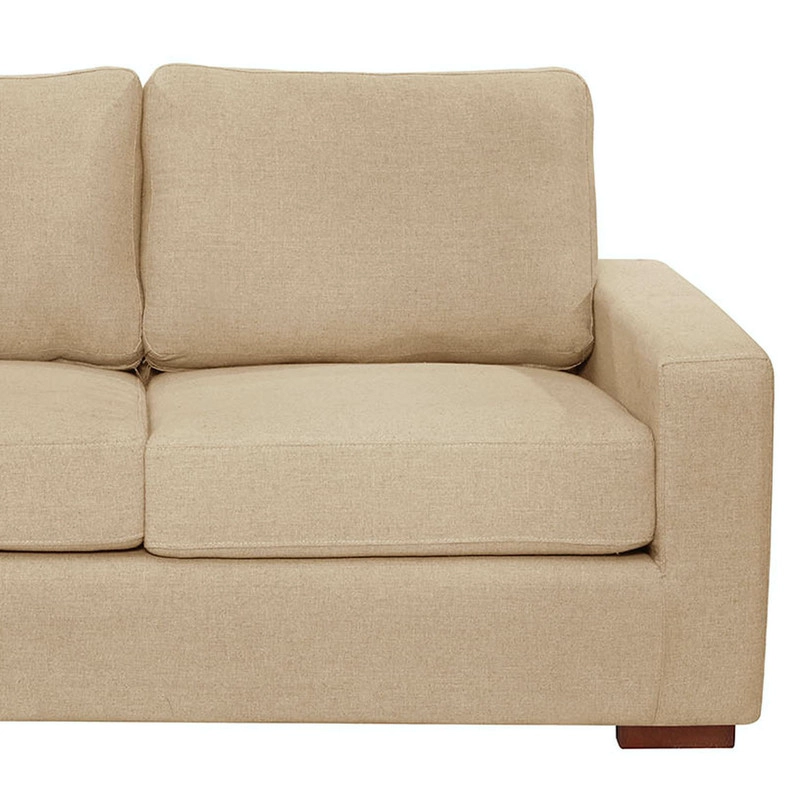 SECCIONAL LATAM HOME LIVORNO IZQUIERDO 3 CUERPOS LINO BEIGE NATURAL - 3