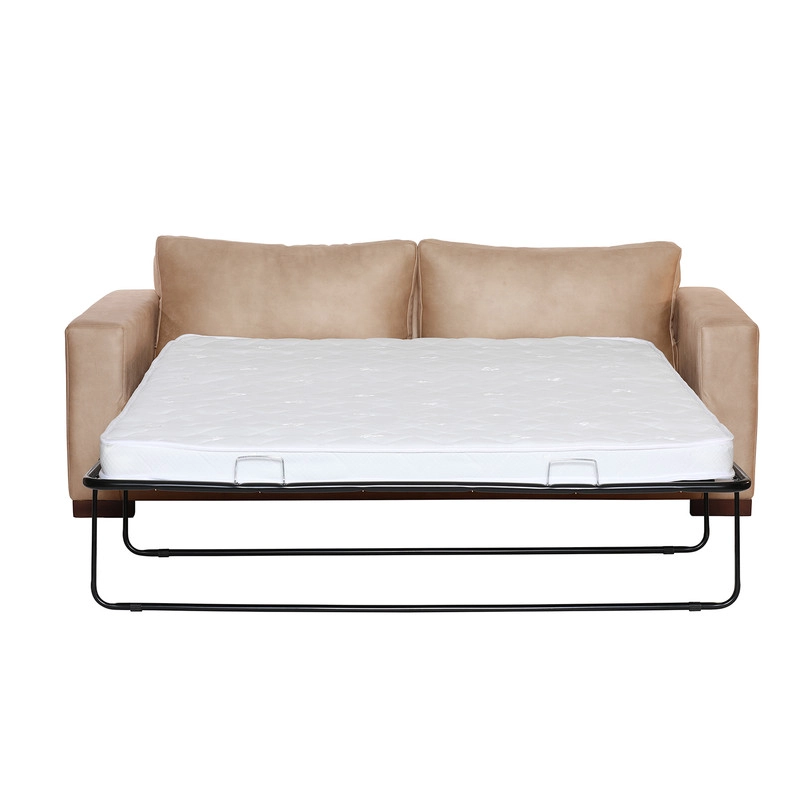 SOFA CAMA LATAM HOME LIVORNO 3 CUERPOS CUERO KENTUCKY BEIGE 2PL - 2