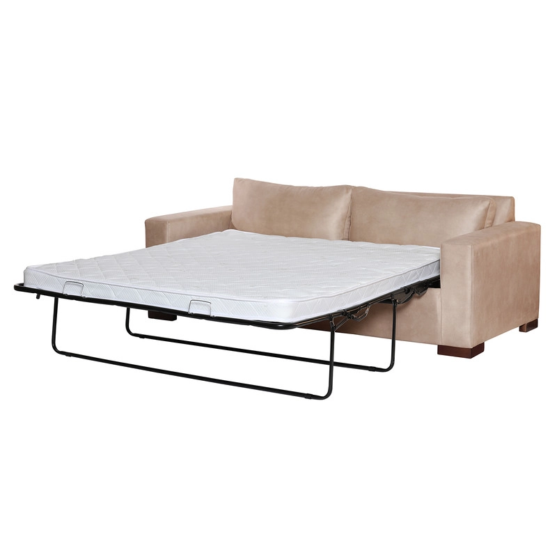 SOFA CAMA LATAM HOME LIVORNO 3 CUERPOS CUERO KENTUCKY BEIGE 2PL - 3