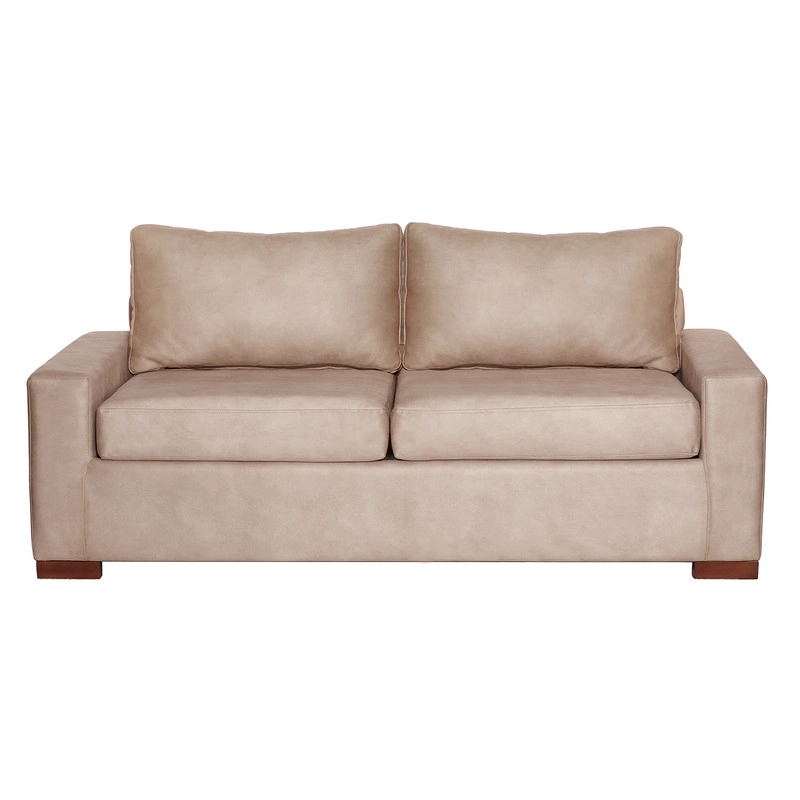 SOFA CAMA LATAM HOME LIVORNO 3 CUERPOS CUERO KENTUCKY BEIGE 2PL - 8