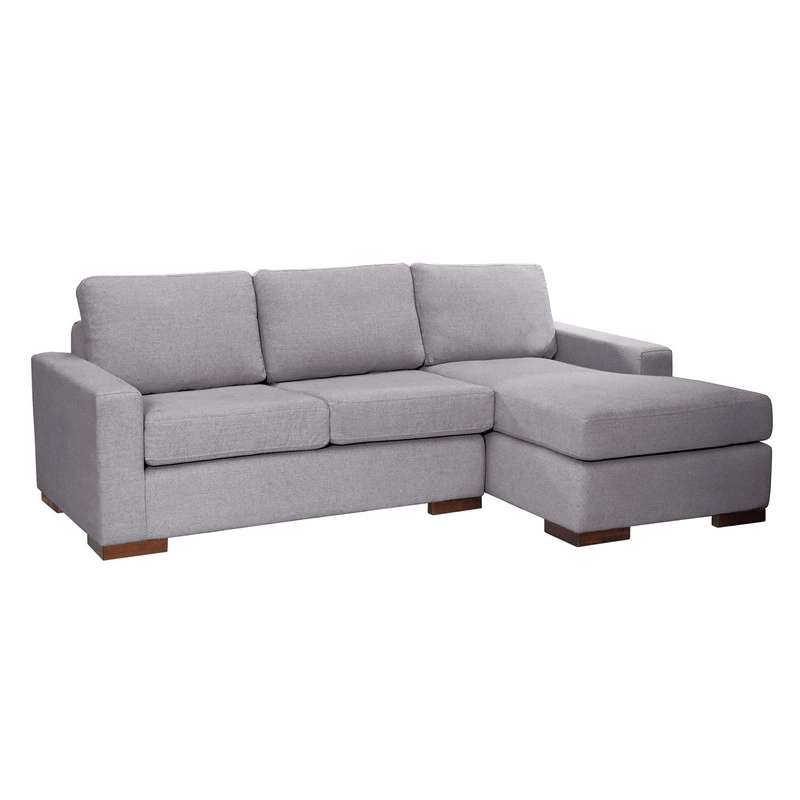 SECCIONAL LATAM HOME LIVORNO DERECHO 3 CUERPOS LINO GRIS CLARO - 2