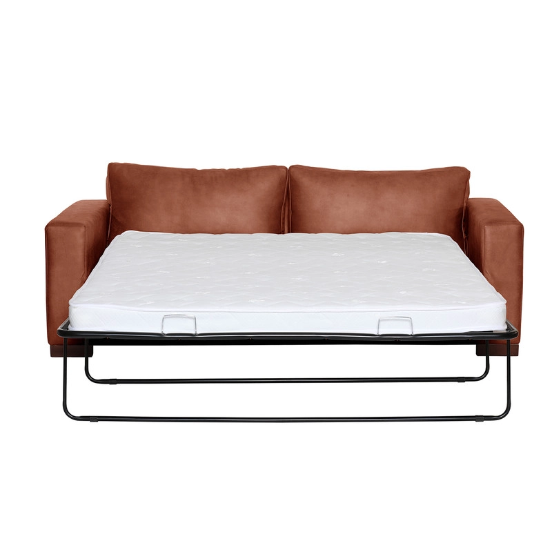 SOFA CAMA LATAM HOME LIVORNO 3 CUERPOS CUERO KENTUCKY TABACO 2PL - 2