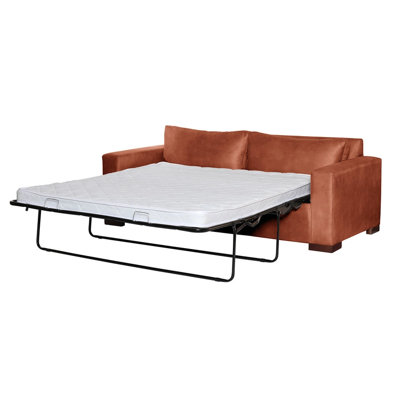 SOFA CAMA LATAM HOME LIVORNO 3 CUERPOS CUERO KENTUCKY TABACO 2PL - 3