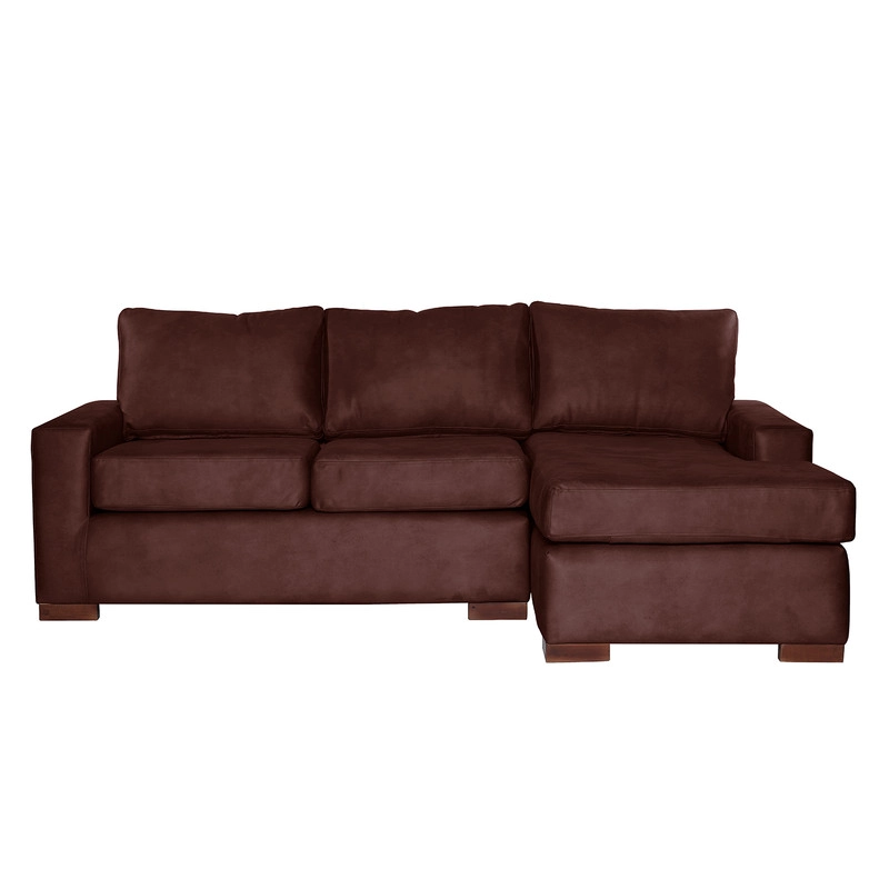 SECCIONAL LATAM HOME LIVORNO DERECHO 3 CUERPOS CUERO KENTUCKY CAFÉ MORO - 8