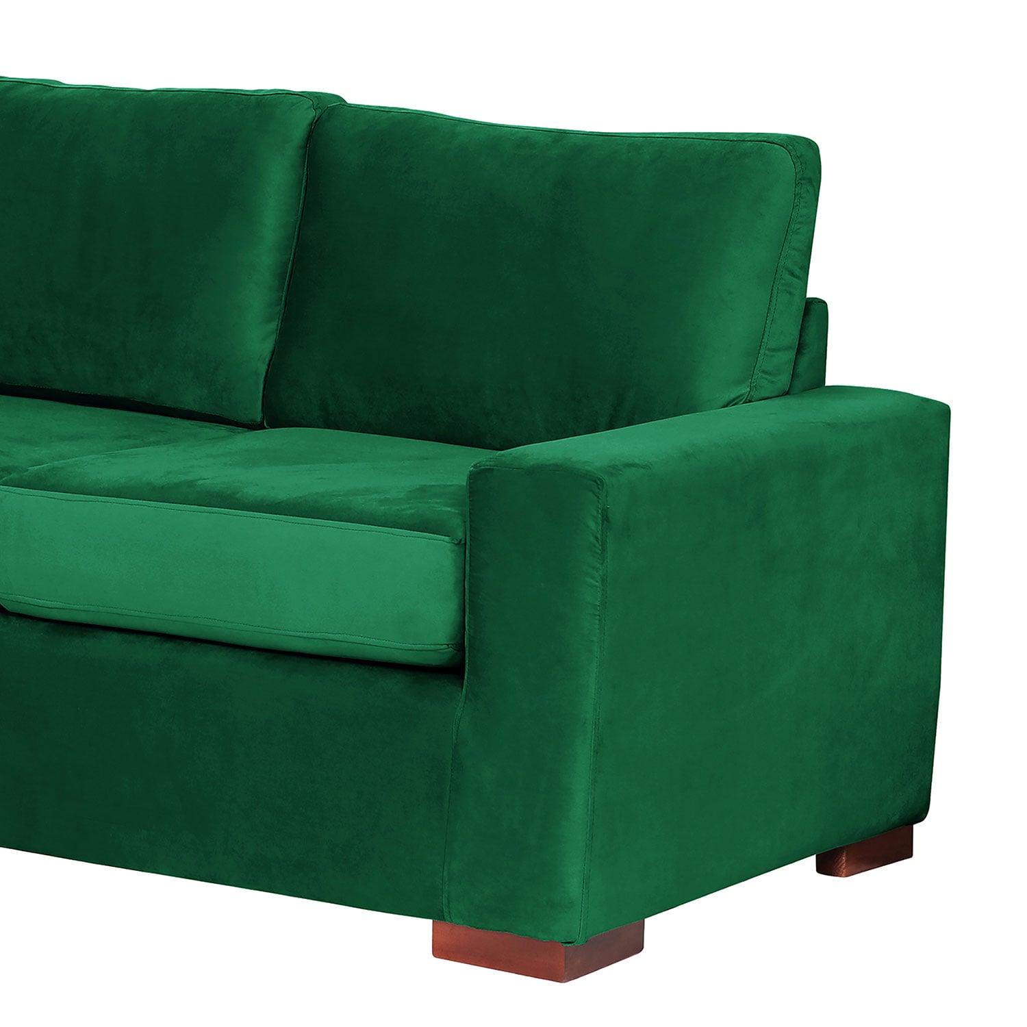 SOFA CAMA LATAM HOME LIVORNO 3 CUERPOS VERDE TELA VELVET 2PL - 2