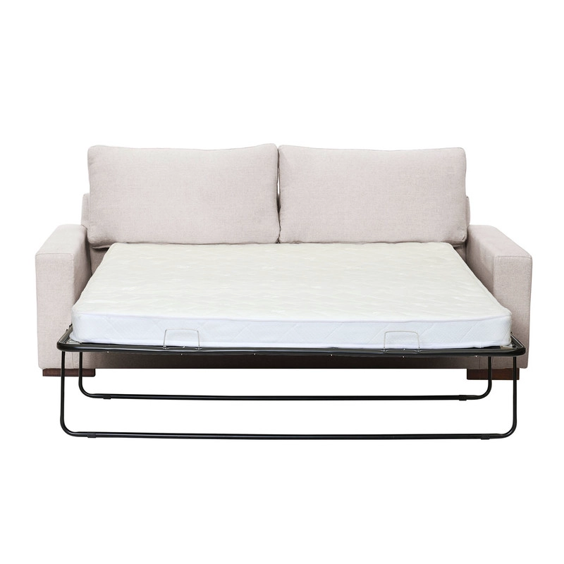 SOFA CAMA LIVORNO 2PL LINO EN COLOR BLANCO - 2
