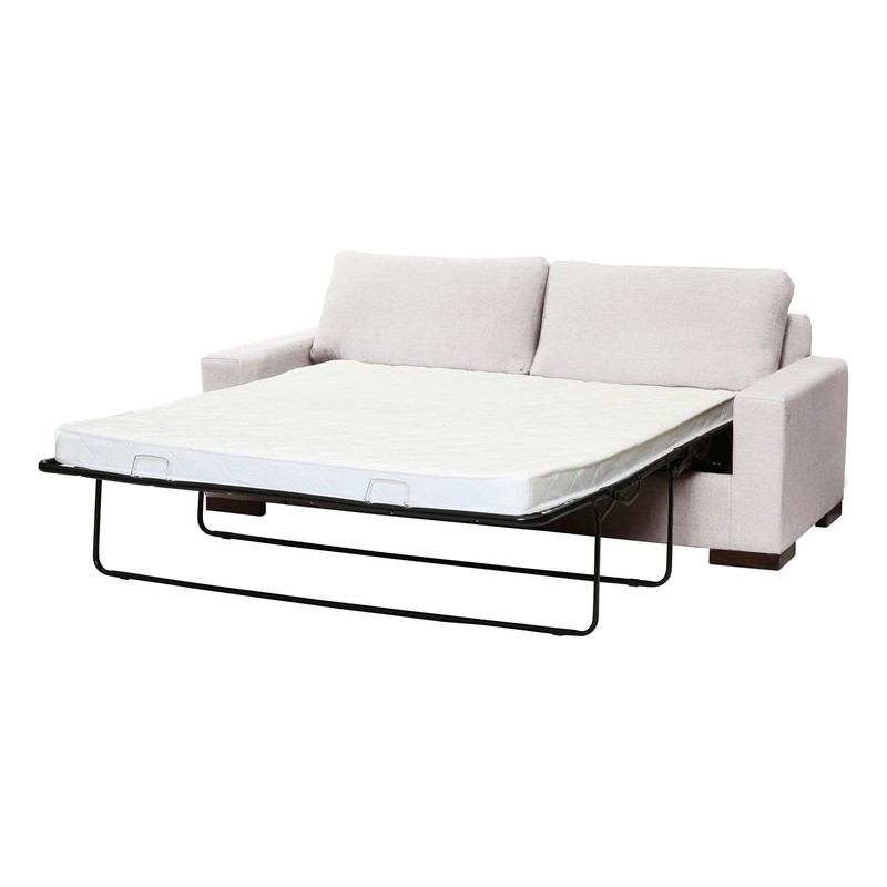 SOFA CAMA LIVORNO 2PL LINO EN COLOR BLANCO - 3