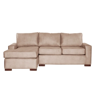 SECCIONAL LATAM HOME LIVORNO IZQUIERDO 3 CUERPOS CUERO KENTUCKY BEIGE - 1