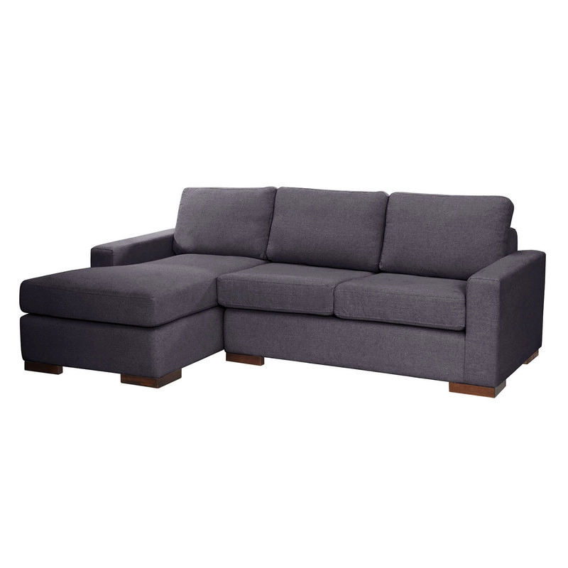 SECCIONAL LATAM HOME LIVORNO IZQUIERDO 3 CUERPOS LINO GRIS OSCURO - 2