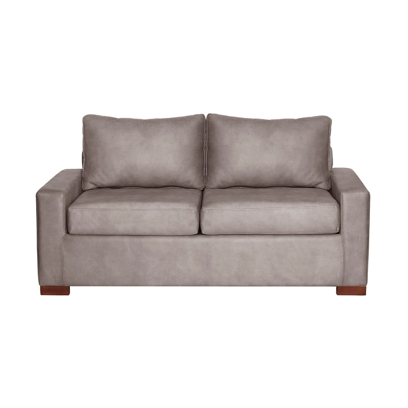 SOFA LATAM HOME LIVORNO 2 CUERPOS CUERO KENTUCKY GRIS - 6