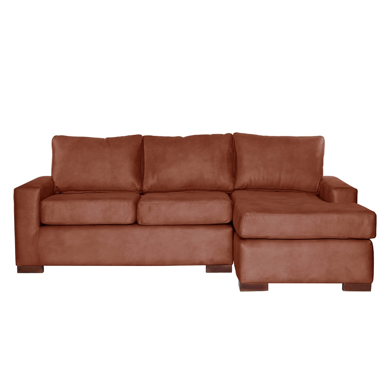 SECCIONAL LATAM HOME LIVORNO DERECHO 3 CUERPOS CUERO KENTUCKY TABACO - 8