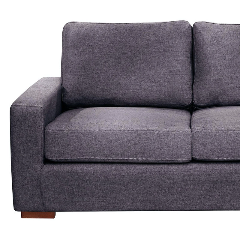 SECCIONAL LATAM HOME LIVORNO DERECHO 3 CUERPOS LINO GRIS OSCURO - 3