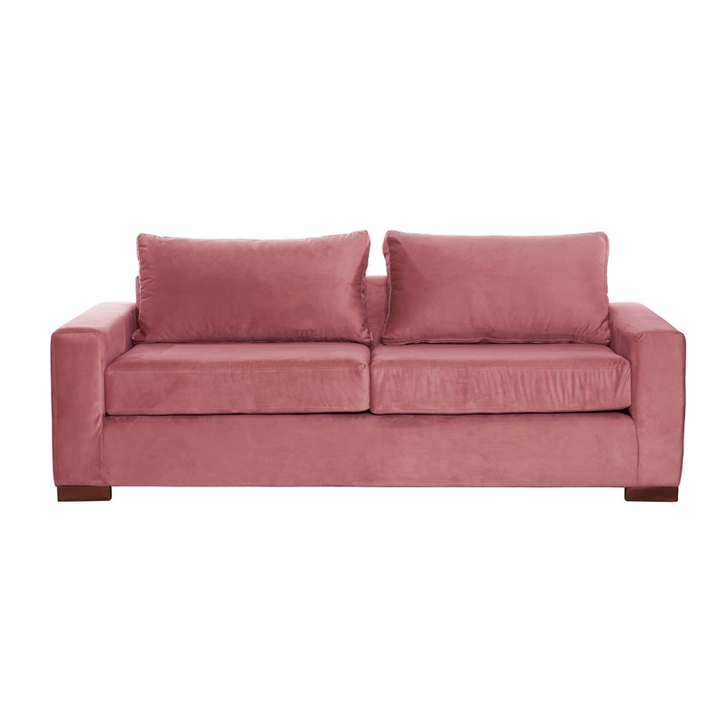 SOFA LATAM HOME LIVORNO 3 CUERPOS PALO ROSA TELA VELVET - 3