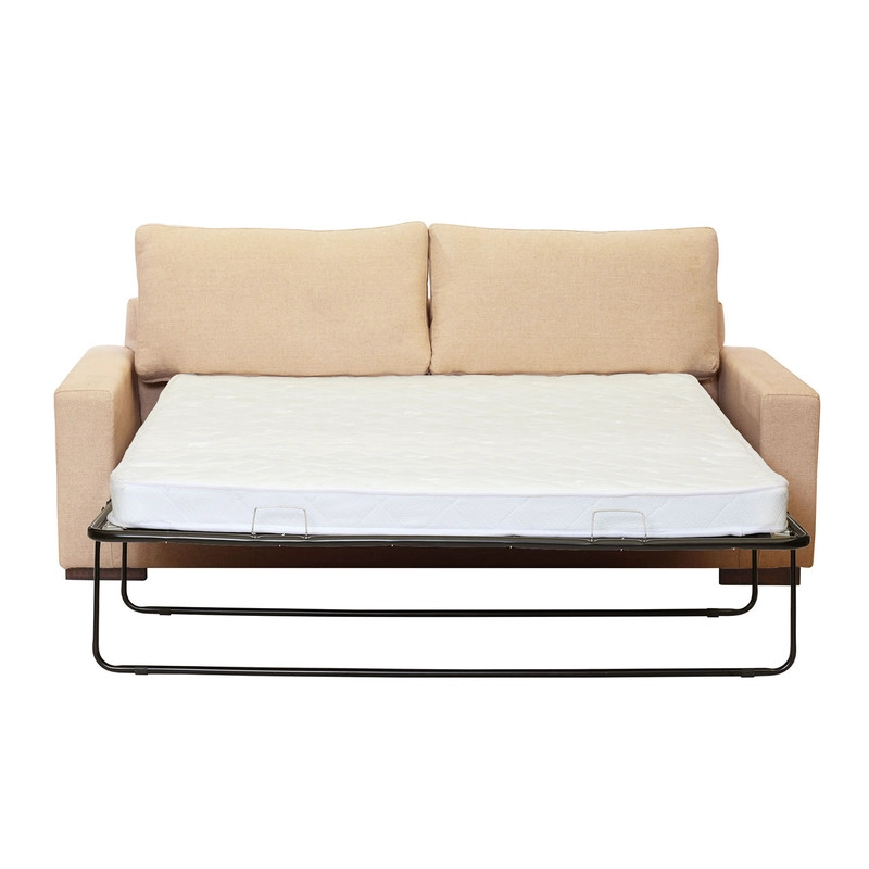 SOFA CAMA LATAM HOME LIVORNO 3 CUERPOS LINO BEIGE 2PL NATURAL - 2