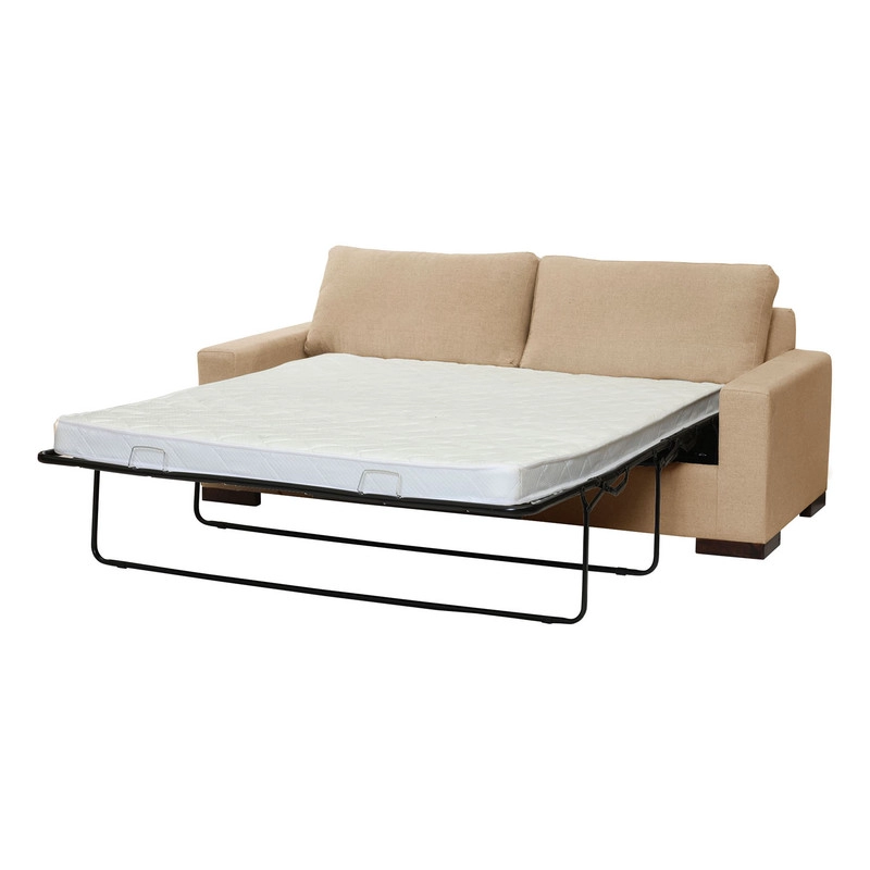 SOFA CAMA LATAM HOME LIVORNO 3 CUERPOS LINO BEIGE 2PL NATURAL - 3