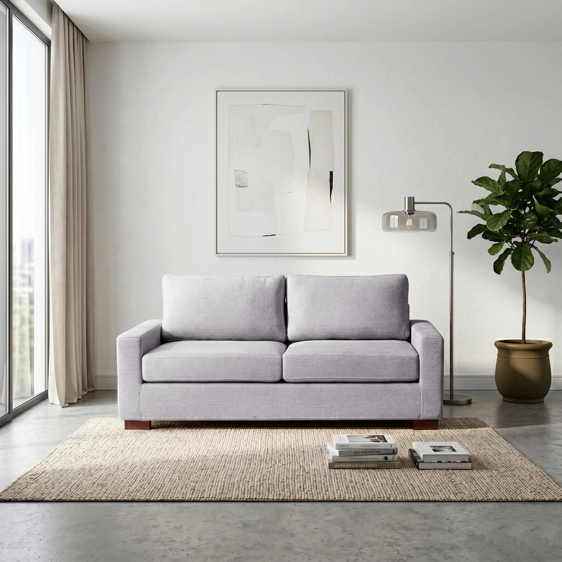 SOFA LATAM HOME LIVORNO 3 CUERPOS LINO GRIS CLARO - 1