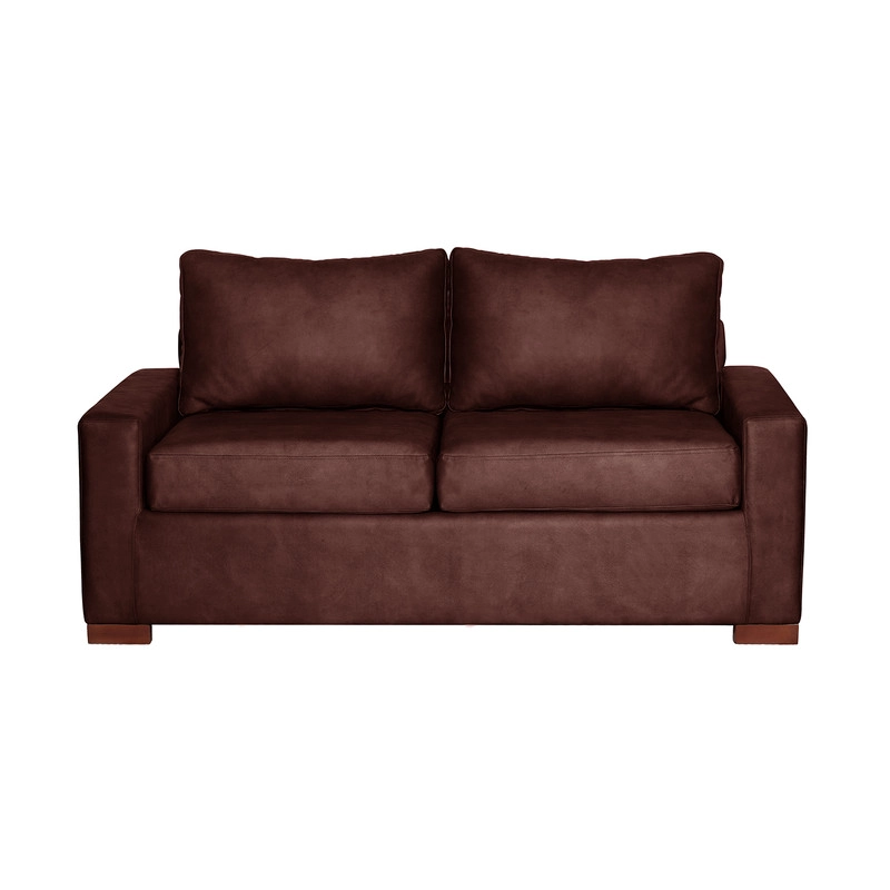 SOFA LATAM HOME LIVORNO 2 CUERPOS CUERO KENTUCKY CAFÉ MORO - 6