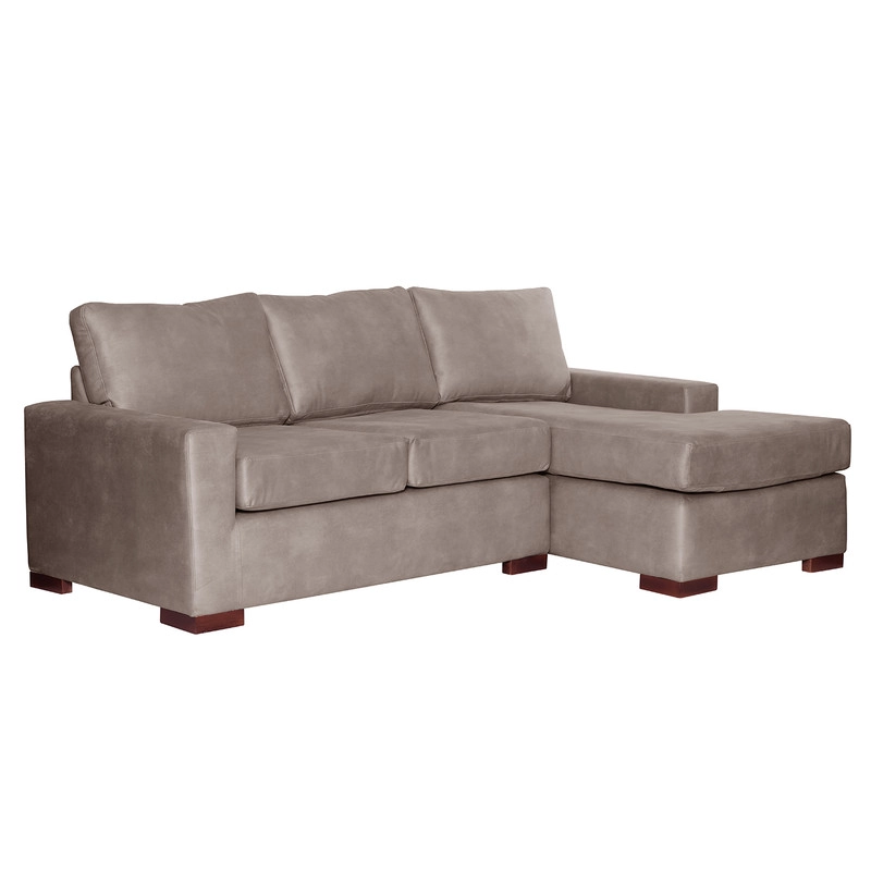 SECCIONAL LATAM HOME LIVORNO DERECHO 3 CUERPOS CUERO KENTUCKY GRIS - 2