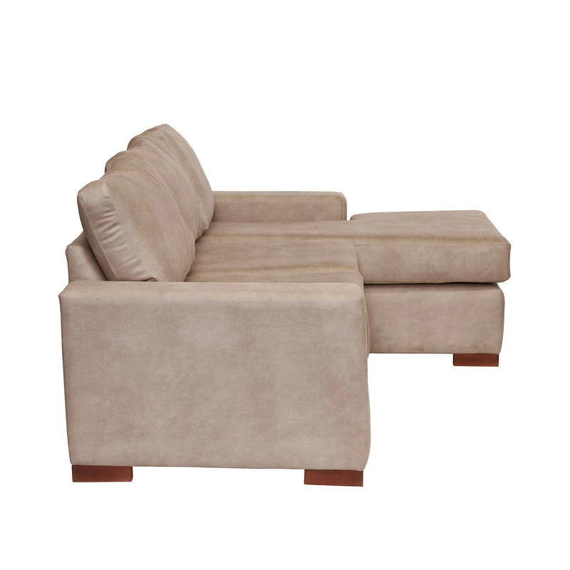 SECCIONAL LATAM HOME LIVORNO DERECHO 3 CUERPOS CUERO KENTUCKY BEIGE - 3