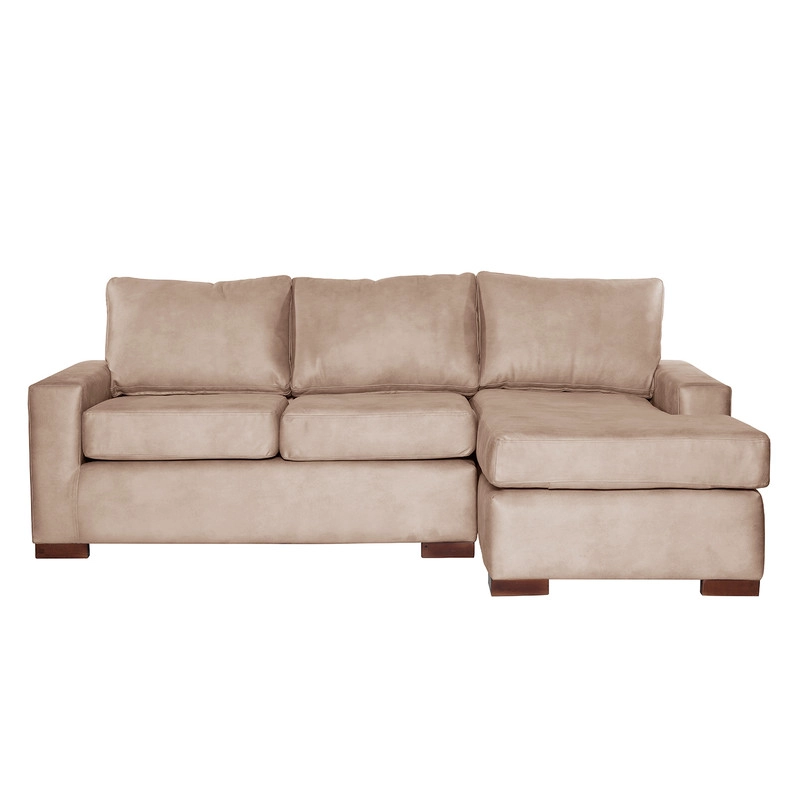 SECCIONAL LATAM HOME LIVORNO DERECHO 3 CUERPOS CUERO KENTUCKY BEIGE - 8