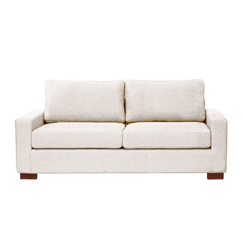 SOFA LIVORNO 3 CUERPOS RESORTES POCKET LINO BLANCO - 3