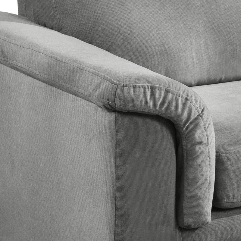 SOFA LATAM HOME ANCONA 2 CUERPOS GRIS VELVET - 4