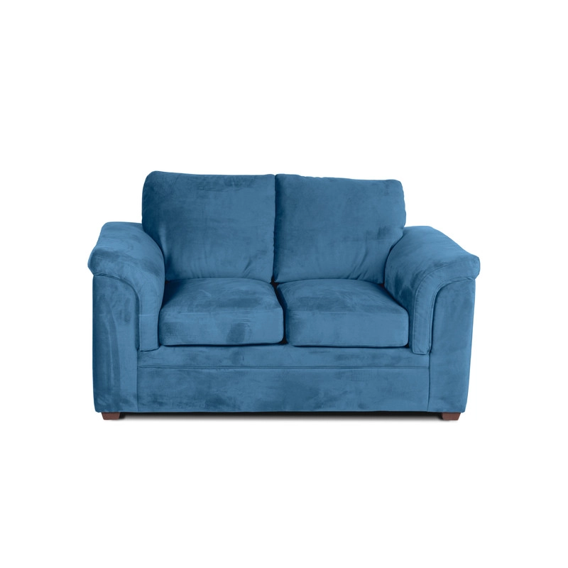 SOFA LATAM HOME ANCONA 2 CUERPOS AZUL PETROLEO VELVET - 3